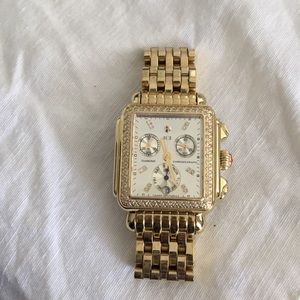 Michele Deco Diamond Gold Watch limited edition